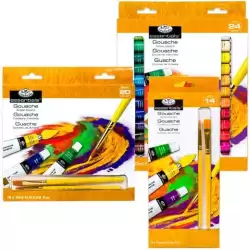 (GOU12) ROYAL LANGNICKEL SET DE 12 COLORES DE GOUACHE TUBO 12ML SURTIDOS