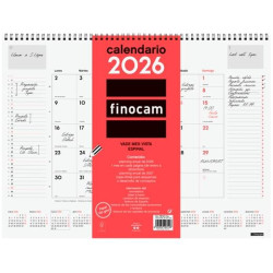 (781310026) FINOCAM VADE CALENDARIO ESPIRAL 420X310MM MV NEUTRO 2026