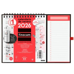 (781350026) FINOCAM CALENDARIO CON IMÁN PARA ESCRIBIR XS-140X150MM MV NEUTRO 2026