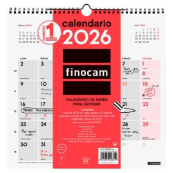 (781520026) FINOCAM CALENDARIO DE PARED PARA ESCRIBIR 30X30-300X300MM MV NEUTRO 2026