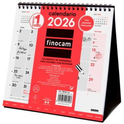 (781560026) FINOCAM CALENDARIO DE SOBREMESA PARA ESCRIBIR S-190X190MM CON PESTAÑAS MV NEUTRO 2026