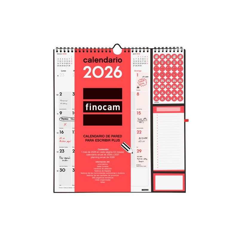 (782120026) FINOCAM CALENDARIO DE PARED PLUS-215X325MM MV NEUTRO 2026