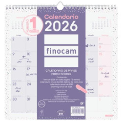 (787002726) FINOCAM CALENDARIO DE PARED PARA ESCRIBIR 30X30-300X300MM MV CHIC MORADO 2026