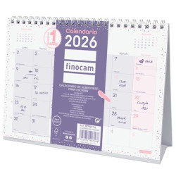 (787022726) FINOCAM CALENDARIO DE SOBREMESA PARA ESCRIBIR S-210X150MM MV CHIC MORADO 2026