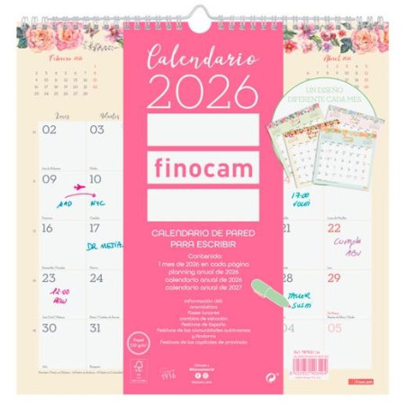 (787530126) FINOCAM CALENDARIO DE PARED 30X30-300X300MM MV DESIGN 2026