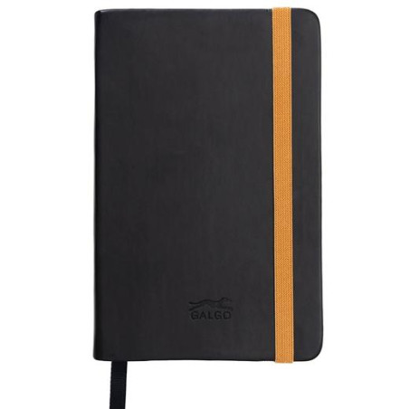 (16270710) GALGO CUADERNO DE NOTAS A6 80H LISO TAPA DURA NEGRO