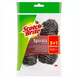 (i53) SCOTCH BRITE ESTROPAJO DE ACERO 3+1