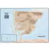(504) SELVI MAPA MUDO FÍSICO DE ESPAÑA A4 -50U-