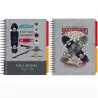 (18108220) SENFORT CUADERNO ESPIRAL A6 120H T/DURA 2 SEPARADORES FORRADO SKATEBOARD SURTIDO