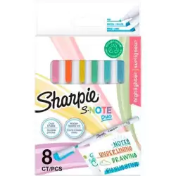(2182116) SHARPIE ROTULADORES CREATIVOS S-NOTE DUO C/SURTIDOS ESTUCHE 8 UD