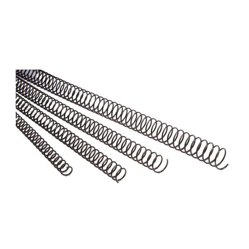 (ESP915116) GBC ESPIRAL METÁLICA PASO 5:1 16MM A4 NEGRO C/100