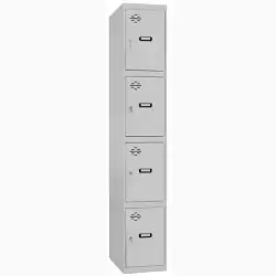 (8435104935194) SIMONRACK CASILLERO METÁLICO SIMONLOCKER 4P MONOBLOQUE 180X50X30CM GRIS