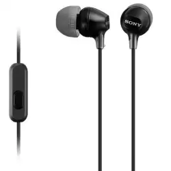 (MDREX15APB.CE7) SONY AURICULARES EX-15AP INTERNOS LIGEROS C/MICRÓFONO CONECTOR JACK 3.5 NEGRO