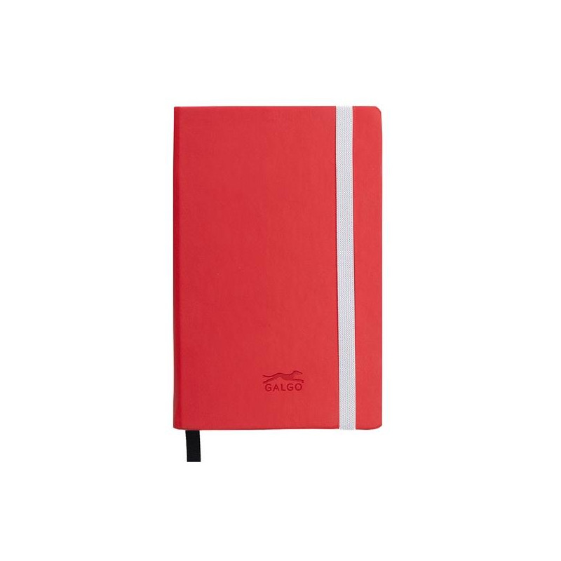 (16270751) GALGO CUADERNO DE NOTAS GALGO A6 80H LISO TAPA DURA ROJO