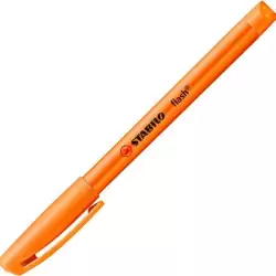 (555/54) STABILO MARCADOR FLUORESCENTE FLASH NARANJA CAJA 10 UD