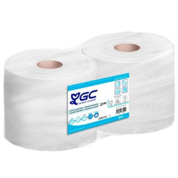 (J286103) GC BOBINA INDUSTRIAL GOFRADO CELULOSA 2 CAPAS 1500/450M PACK 2U BLANCO