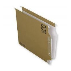 (400021926) GIO CARPETA COLGANTE VISOR LATERAL ARCÓN KRAFT BICOLOR CARTULINA A4 CON ETIQUETAS -25U-