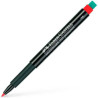 (151321) FABER CASTELL ROTULADOR PERMANENTE MULTIFUNCIONAL MULTIMARK F CON GOMA INTEGRADA ROJO