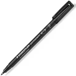 (318-9) STAEDTLER ROTULADOR PERMANENTE LUMOCOLOR 318-9 F NEGRO