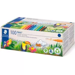 (326 C100) STAEDTLER ROTULADORES NORIS 326 C/SURTIDOS (10 X COLOR) CAJA 100 UD