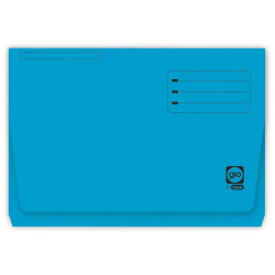(400040682) GIO SUBCARPETA CON BOLSA Y SOLAPA AZUL INTENSO CARTULINA FOLIO 320GR -25U-