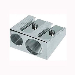 (183400) FABER CASTELL AFILALÁPICES DOBLE 50-34  METAL PLATA