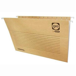 (400021953) GIO CARPETA COLGANTE VISOR SUPERIOR CRISTAL KRAFT BICOLOR CARTULINA FOLIO CON ETIQUETAS -25U-