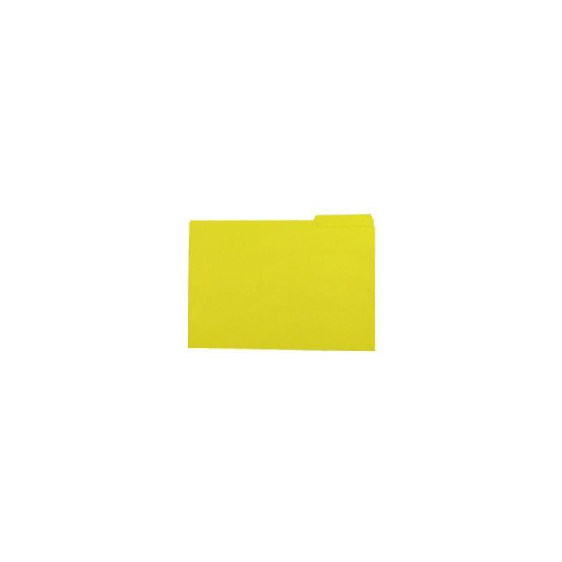(400040693) GIO SUBCARPETA CON PESTAÑA LATERAL IZQUIERDA FOLIO CARTULINA 250GR AMARILLO INTENSO -50U-