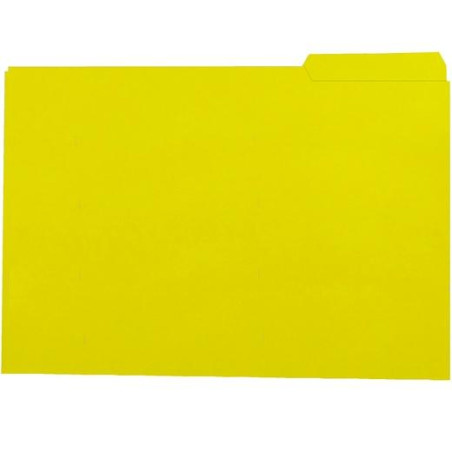 (400040697) GIO SUBCARPETA CON PESTAÑA LATERAL DERECHA FOLIO CARTULINA 250GR AMARILLO INTENSO -50U-