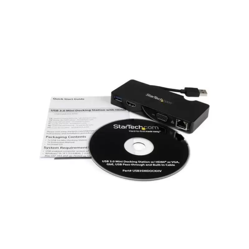 (USB3SMDOCKHV) START TECH DOCKING STATION USB 3.0 HDMI VGA