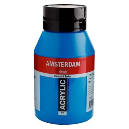 (17715722) TALENS AMSTERDAM STANDARD SERIES COLORES ACRÍLICOS BOTE 1000ML CIAN PRIMARIO