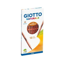 (F221200) GIOTTO LÁPICES DE COLORES NATURALE ESTUCHE 12 UD