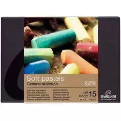 (31823108) TALENS TIZAS REMBRANDT 300C15.5 COLORES PASTELES SUAVES SET INICIACIÓN 15 UD