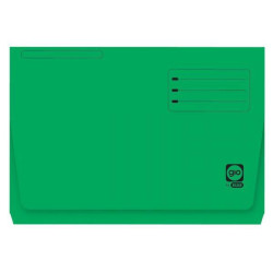 (400040685) GIO SUBCARPETA CON BOLSA Y SOLAPA VERDE INTENSO CARTULINA FOLIO 320GR -25U-