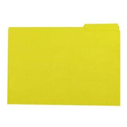 (400040693) GIO SUBCARPETA CON PESTAÑA LATERAL IZQUIERDA FOLIO CARTULINA 250GR AMARILLO INTENSO -50U-