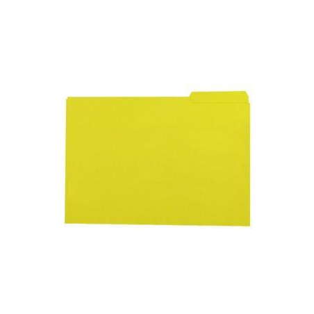 (400040693) GIO SUBCARPETA CON PESTAÑA LATERAL IZQUIERDA FOLIO CARTULINA 250GR AMARILLO INTENSO -50U-