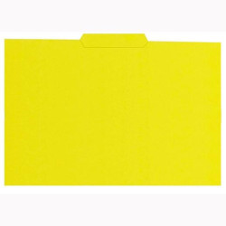 (400040696) GIO SUBCARPETA CON PESTAÑA CENTRAL FOLIO CARTULINA 250GR AMARILLO INTENSO -50U-