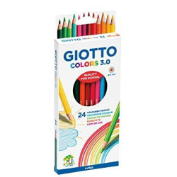 (F276700) GIOTO LÁPICES DE COLORES COLORS 3.0 SURTIDOS  ESTUCHE 24 UD