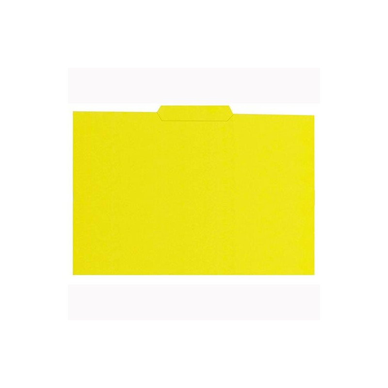 (400040696) GIO SUBCARPETA CON PESTAÑA CENTRAL FOLIO CARTULINA 250GR AMARILLO INTENSO -50U-