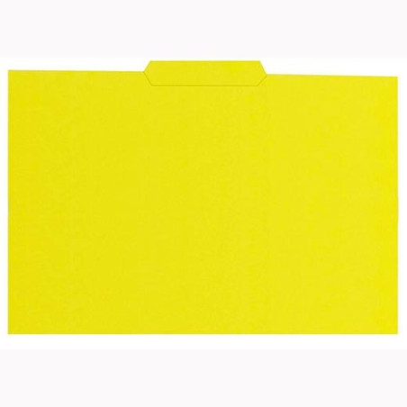 (400040696) GIO SUBCARPETA CON PESTAÑA CENTRAL FOLIO CARTULINA 250GR AMARILLO INTENSO -50U-