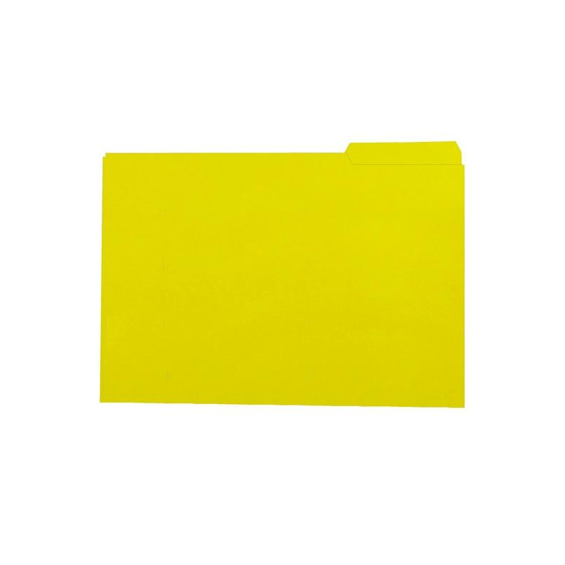 (400040697) GIO SUBCARPETA CON PESTAÑA LATERAL DERECHA FOLIO CARTULINA 250GR AMARILLO INTENSO -50U-
