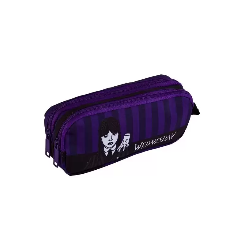 (503669) TOYBAGS PORTATODO WEDNESDAY MIERCOLES ADDAMS Y ENID GAMER CASE DOBLE COMPARTIMENTO