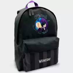(T433-994) TOYBAGS MOCHILA AMERICANO WEDNESDAY MIERCOLES ADDAMS Y ENID COMPARTIMENTO PORTALAPTOP