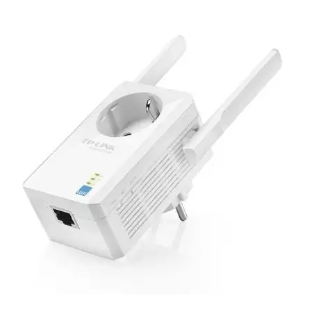 (TL-WA860RE) TP-LINK EXTENSOR DE COBERTURA WIFI TP-LINK WA860RE DE PARED 300MB PASSTHROUGH 1 PUERTO LAN WPS 2 ANTENAS FIJAS