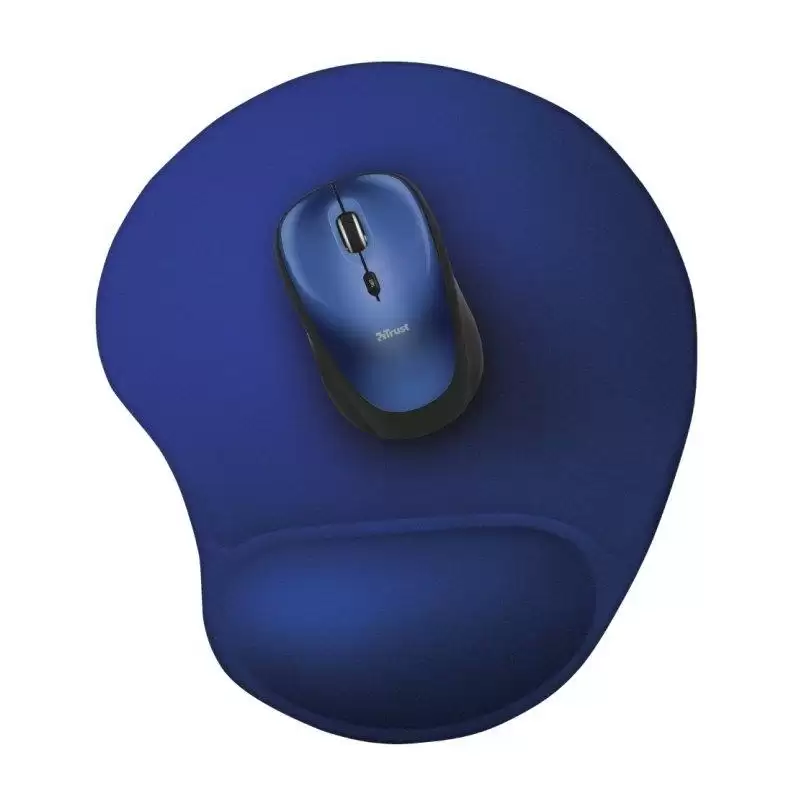 (20426) TRUST BIGFOOT ALFOMBRILLA ERGONÓMICA ANTIDESLIZANTE PARA RATÓN RELLENO GEL AZUL