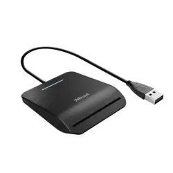 (23890) TRUST LECTOR DE TARJETAS EXTERNO DNI COMPATIBLE CON DNIE Y SMARTCARDS  USB 2.0  NEGRO