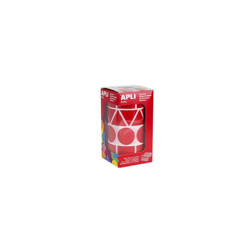 (11163) APLI GOMETS FIGURAS SURTIDAS ROLLO ROJO XL
