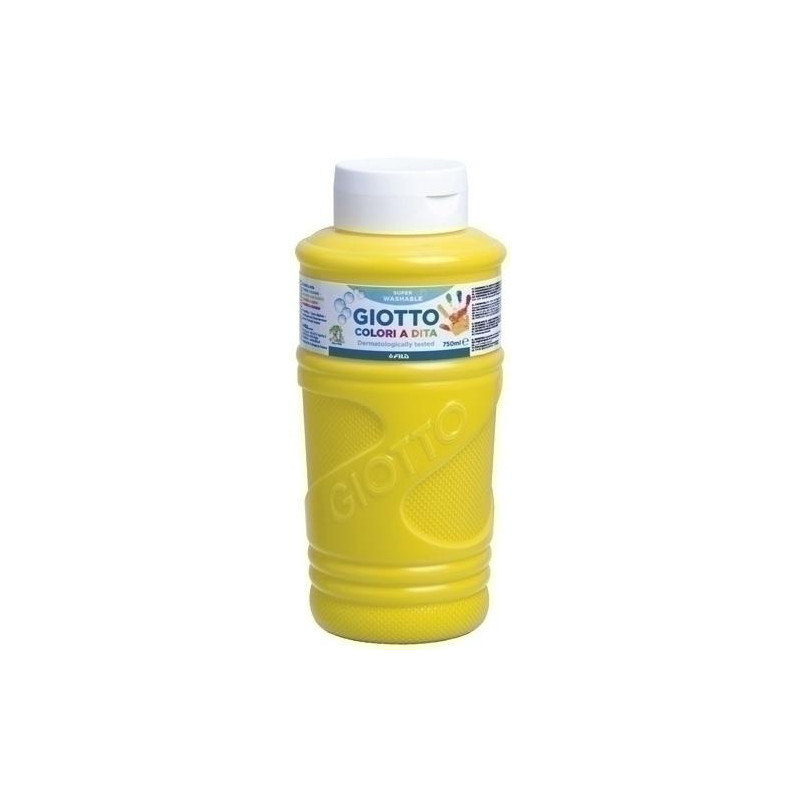 (F472902) GIOTTO PINTURA DE DEDOS DE 750 ML COLOR AMARILLO