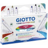 (F426600) GIOTTO ROTULADORES TURBO GLITTER MAXI COLORES SURTIDOS ESTUCHE 6 UD