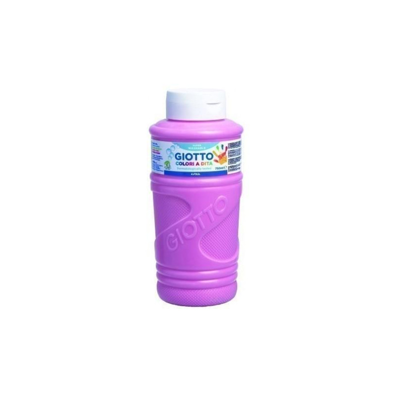 (F472906) GIOTTO PINTURA DE DEDOS DE 750 ML COLOR ROSA